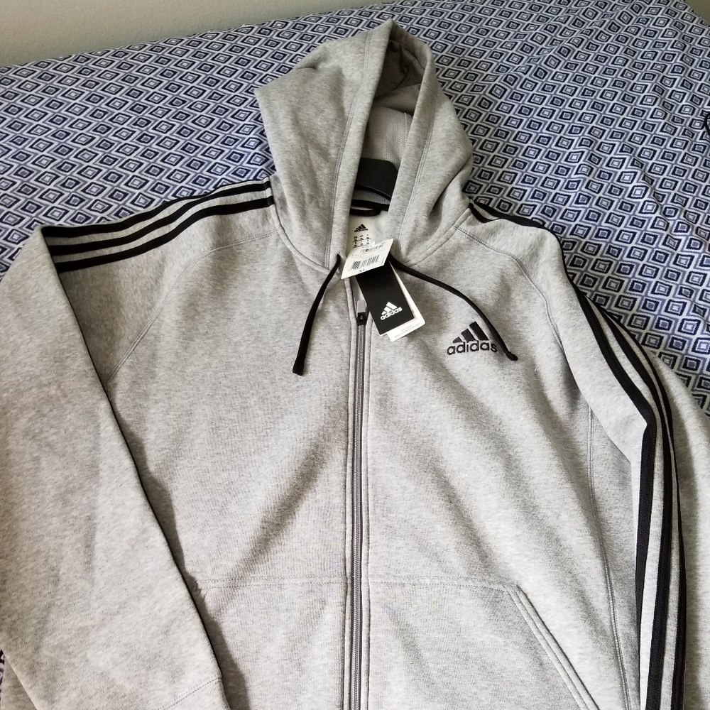 *NWT* Mens XL Adidas zip-up sweater
